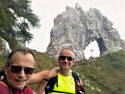 22 L'arco nella roccia della Porta di Prada (1670 m)